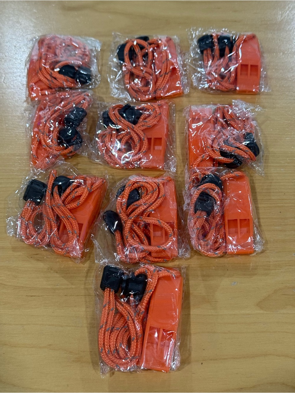 Emergency Survival Whistles, 10 Pack Double Tube Waterproof Safety Whistle New